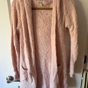 Belle Du Jour Fuzzy Pink Women's Cardigan